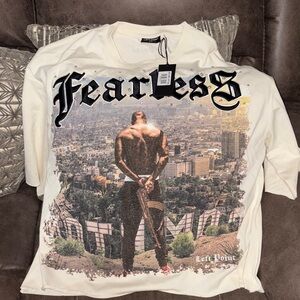 Fearless Graphic Men's Shirt - Cream
